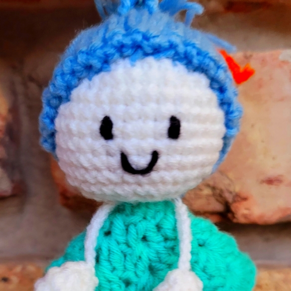 Kawaii Mini Doll Keychain Handmade | Crochet Keychain - Picture 5 of 5